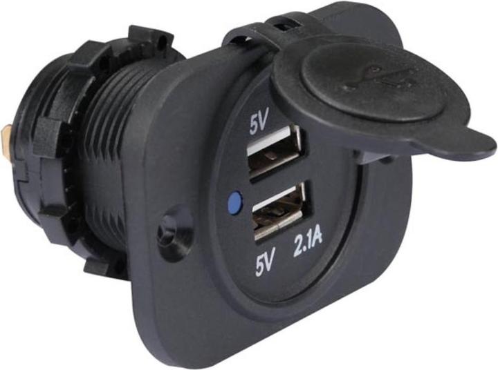 Produktbild Velleman USB-EINBAUBUCHSE (12-24 VDC EINGANG, 5 V AUSGANG)