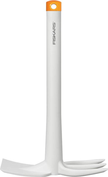 Produktbild Fiskars Kombihacke zum Pflanzen von Blumen oder zum Jäten von Unkraut, Länge: 32,2 cm, Weiss/Orange