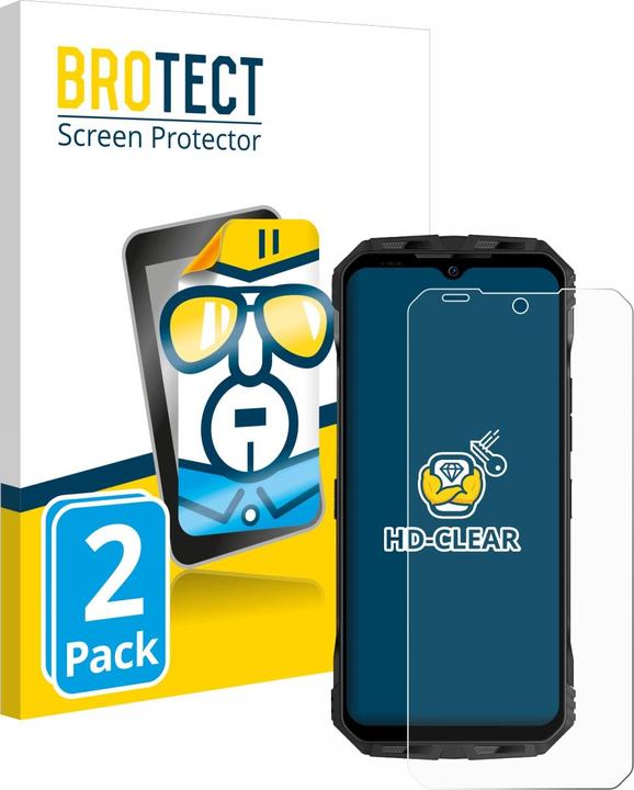 Produktbild BROTECT Schutzfolie Displayschutz Klar (2 Stück, Doogee V30T)