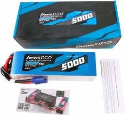 Actual product image Gens Ace LiPo G-Tech 5000mAh 22.2V 45C 6S1P battery with EC5 plug (22.20 V, 5000 mAh)