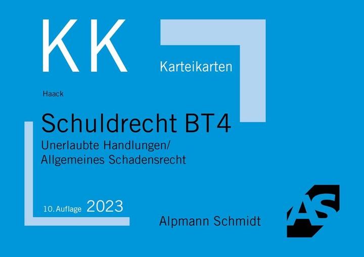 Label énergétique Karteikarten Schuldrecht BT 4 (Allemand, Claudia Haack, 2023)