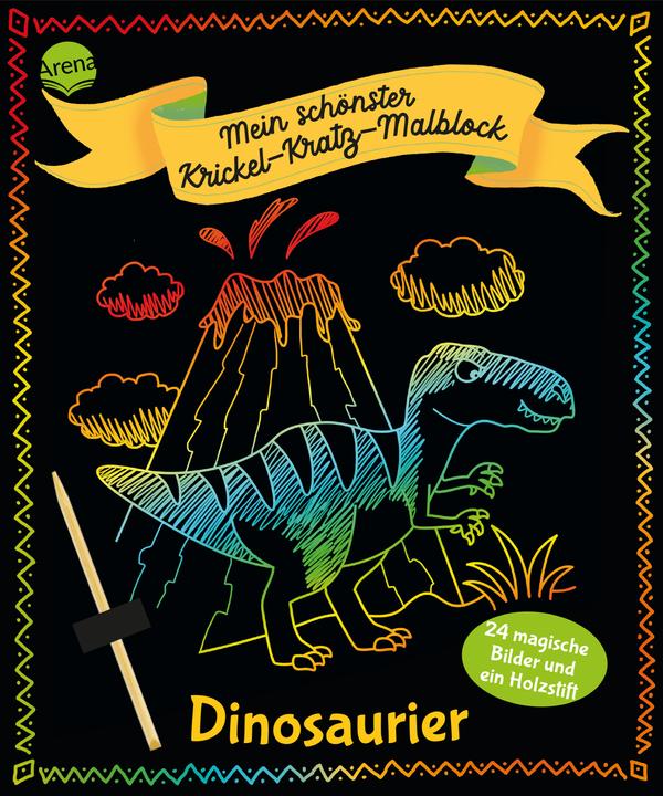 Immagine prodotto Arena Il mio più bel blocco da colorare graffiante. Dinosauri