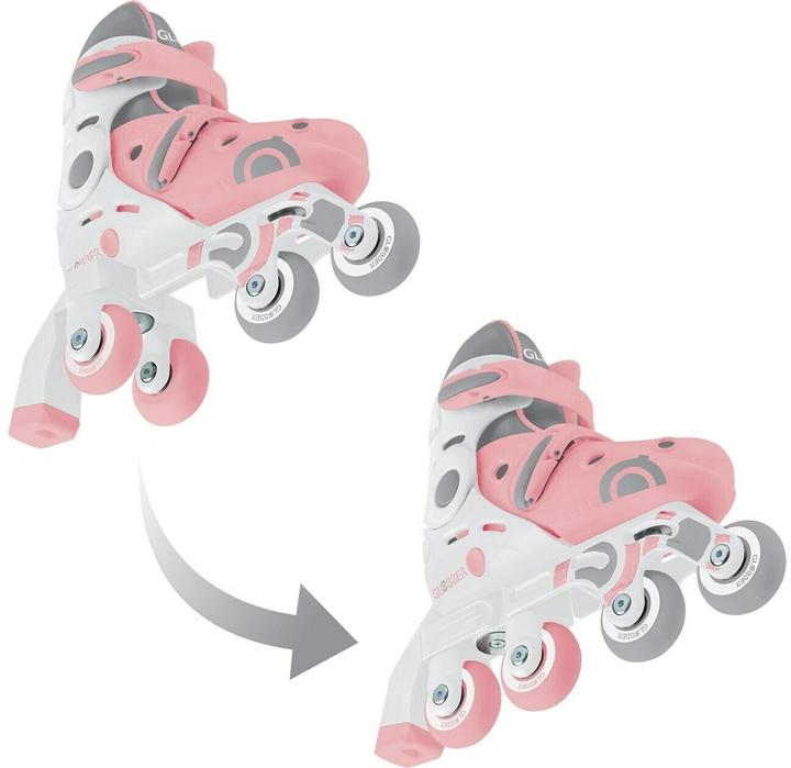 Globber LEARNING SKATES 2in1 pastellrosa, Gr. 26-29 (26)