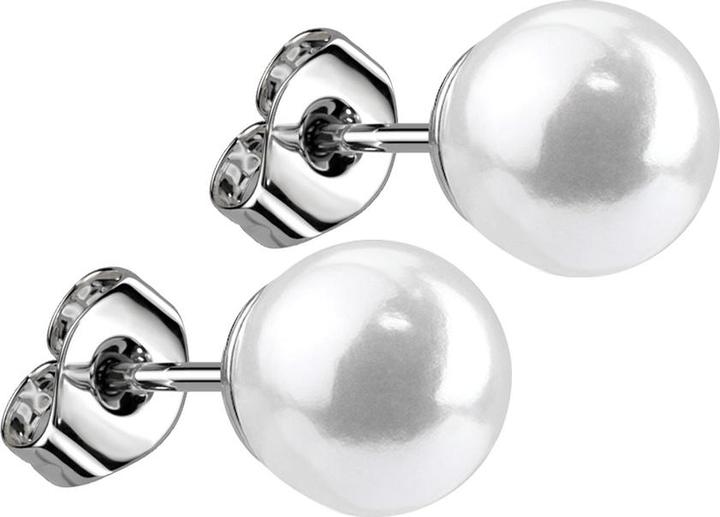 Star Piercing Ohrstecker mit Perle (Chirurgenstahl 316L, ohne Messing)