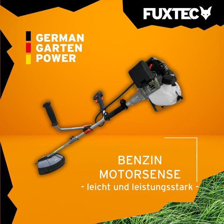 Immagine prodotto Fuxtec FX-MS125 Falce a Motore a 2 Tempi (Filo di taglio, Lama per taglio metalli)