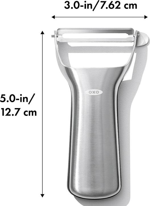 Immagine prodotto OXO Pelatrice in acciaio girevole, 19cm