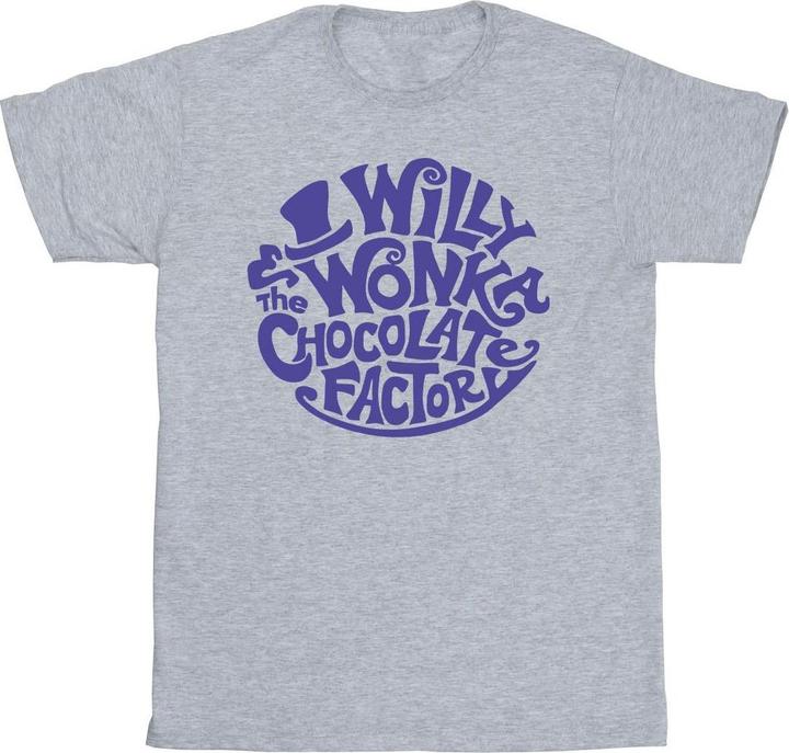 Produktbild Willy Wonka & the Chocolate Factory Typed Logo TShirt Mädchen (140, 146)