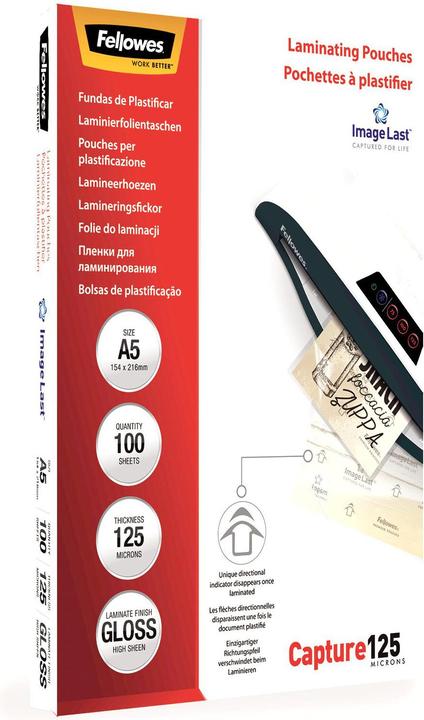 Actual product image Fellowes Capture 125 (A5, 100 Piece, 125 µm)