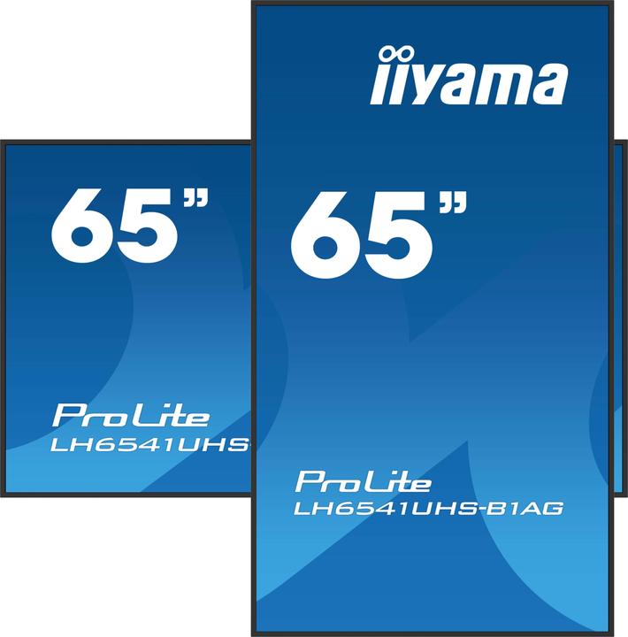 Actual product image iiyama 164.0cm(65") LH6541UHS-B1AG 16:9 3xHDMI+USB IPS (Speditionsversand) (3840 x 2160 Pixels, 64.50")