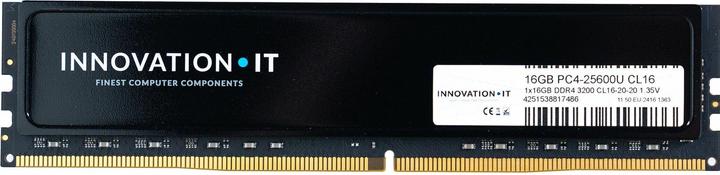 Image du produit Innovation IT 3200 16GB CL16 1.35V avec heatspreader (CL16-20-20) (3200 MHz, RAM DDR4, DIMM)