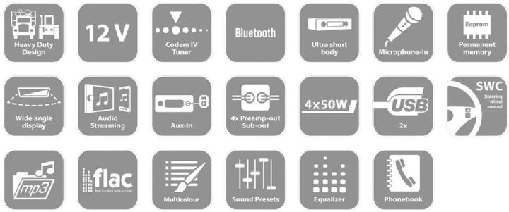 Produktbild Blaupunkt Autoradio Dublin 412 Heavy Duty |12 V | FM | Bluetooth