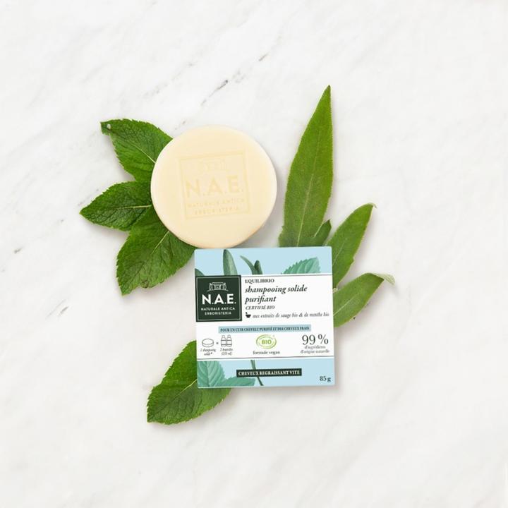 Actual product image N.A.E. Naturale Antica Erboristeria Repairing Shampoo Bar, COSMOS Organic Certified & Vegan Formula (Solid shampoo)