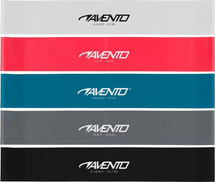 Avento Set di esercizi per strisce 42SA 5 pezzi (0.60 m)