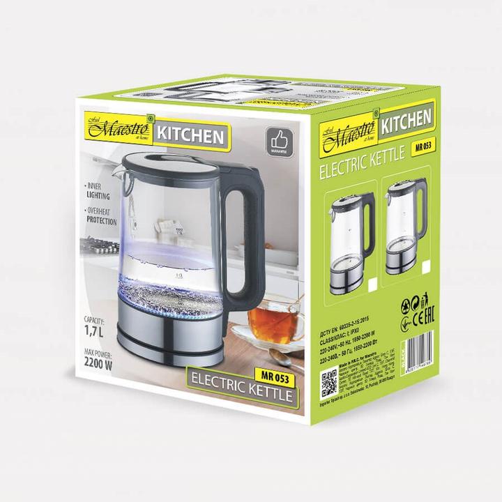 Actual product image Maestro Czajnik elektryczny MR-053-BLACK (1.70 l)