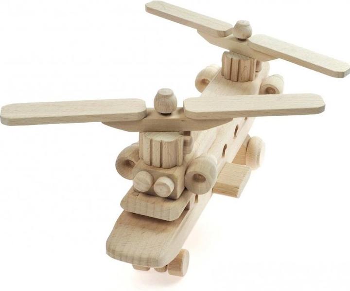 Image du produit Holzecke Hélicoptère jouet à double rotor en bois