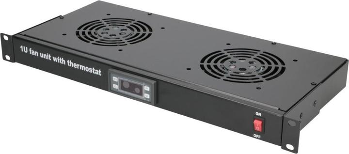 Image du produit Extralink 19/" RACK MOUNT FAN PANEL (2 FANS) WITH THERMOSTAT