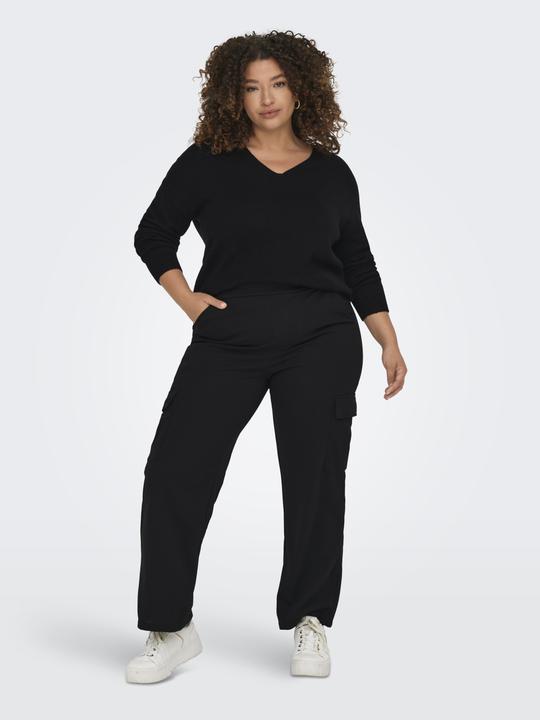 Image du produit Only Pull en maille curvy col V (XL)