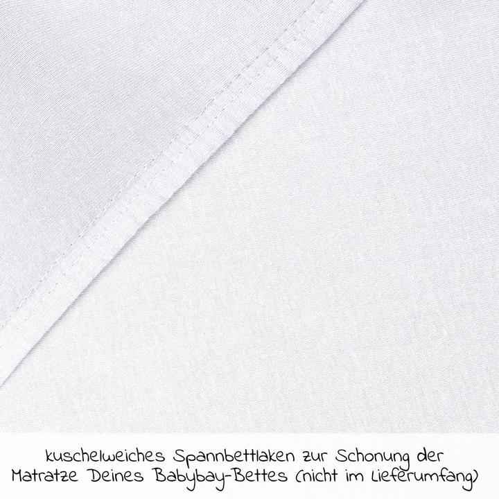 Actual product image Babybay Box spring XXL fitted sheet jersey (105 x 57.5 cm)