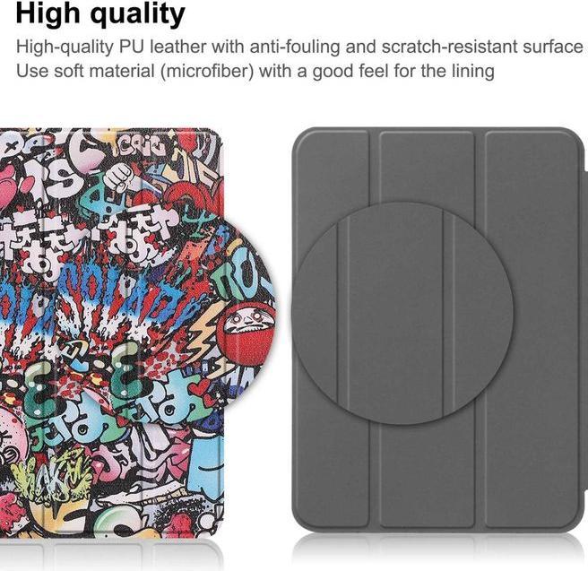 Produktbild MU Style Dreifach faltbare Hülle mit Muster (iPad 2025 (11. Gen), iPad 2022 (10. Gen))