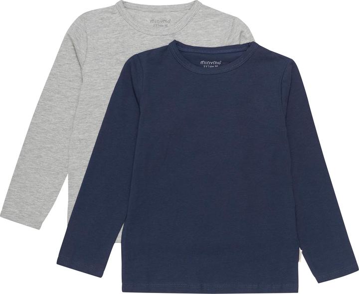 Image du produit Minymo Kid's Basic 34 -T-shirt L/S (2-pack) (122)