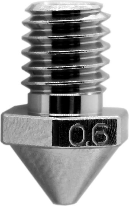 Actual product image MicroSwiss Micro Swiss Brass Plated Wear Resistant Nozzle for Flashforge Creator Pro 3 (Blast pipe)