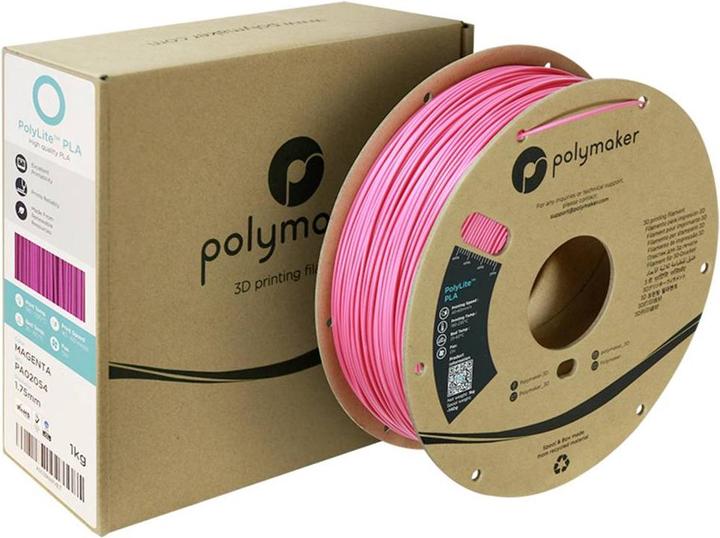 Actual product image Polymaker PolyLite PLA (PLA, 1.75 mm, 1000 g, Violet)