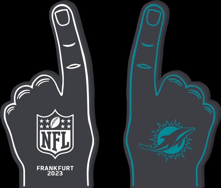 Produktbild Great Branding Miami Dolphins Team Foam Finger (One Size)