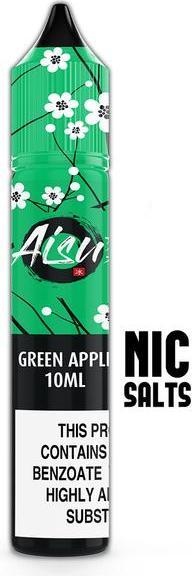 Actual product image Aisu Green Apple - 10ml / 10mg Salt (Apple, Fish)