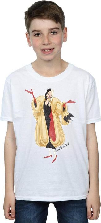 Actual product image Disney Boys 101 Dalmatians Classic Cruella De Vil T-Shirt (116)