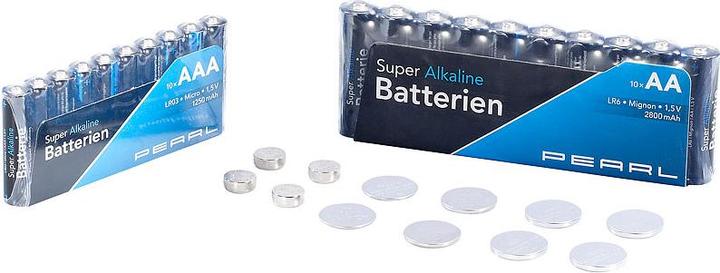 Actual product image Pearl Battery set 32 pieces with alkaline and lithium cells (32 pcs., AA)