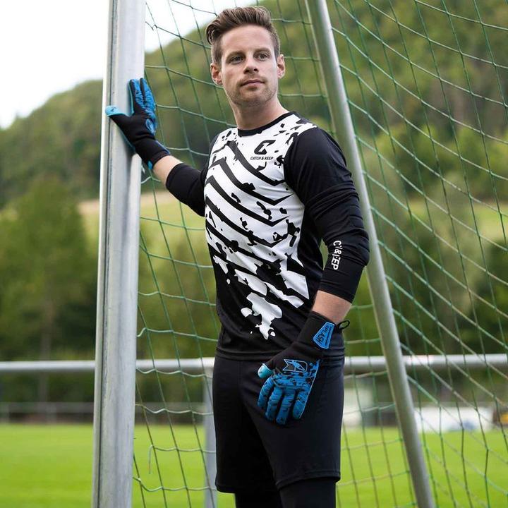 Actual product image Catch & Keep Goalkeeper Jersey Kids Adult Football Jersey Keeper Shirt Football Top (152)