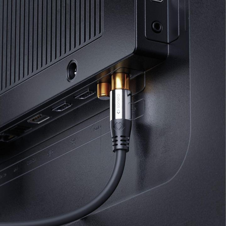 Immagine prodotto Purelink Cavo antenna TV Premium / cavo coassiale, 2,00m, nero (Cavi antenna)