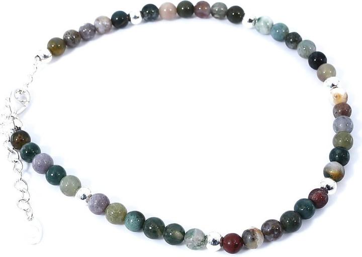 Balibay Pahlea (Moosachat, 925 Sterling Silber, Edelstein, Achat, 26 cm)