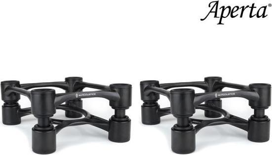 Produktbild Isoacoustics Aperta Speaker Ontkoppeling Stands, Per Paar, Alu-Zilver (1 Paar, Ständer, Neigbar)