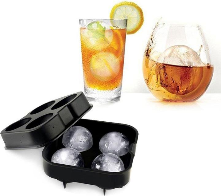 Produktbild König Design XXL Ice Balls Eiskugelform Silikon Eiswürfelform Eiskugeln Whiskey Eisbälle Bar