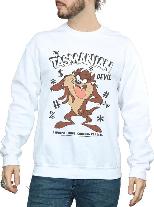 Immagine prodotto Looney Tunes Felpa Diavolo della Tasmania Vintage Uomo (L)