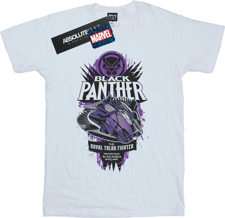 Actual product image Mens Black Panther Talon Fighter Badge T-Shirt (S)