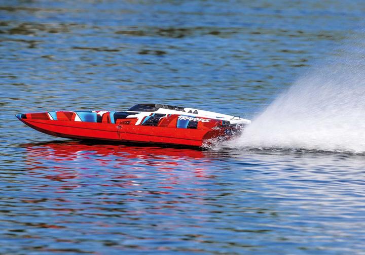 Image du produit Traxxas DCB M41 Catamaran 40 pouces Brushless Rouge/Bleu
