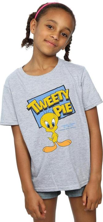 Actual product image Looney Tunes Girls Tweety Pie Cotton T-Shirt (140, 146)