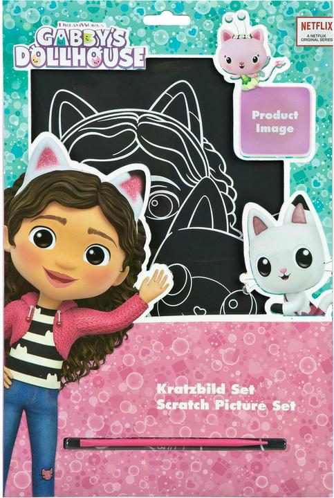 Undercover Gabby's Dollhouse Kratzbild Set