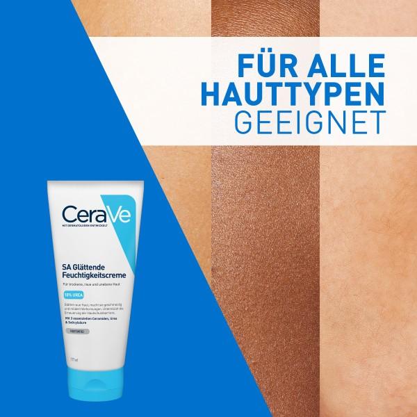Actual product image CeraVe SA Urea Smoothing Moisturizing Cream (Body cream, 177 ml)