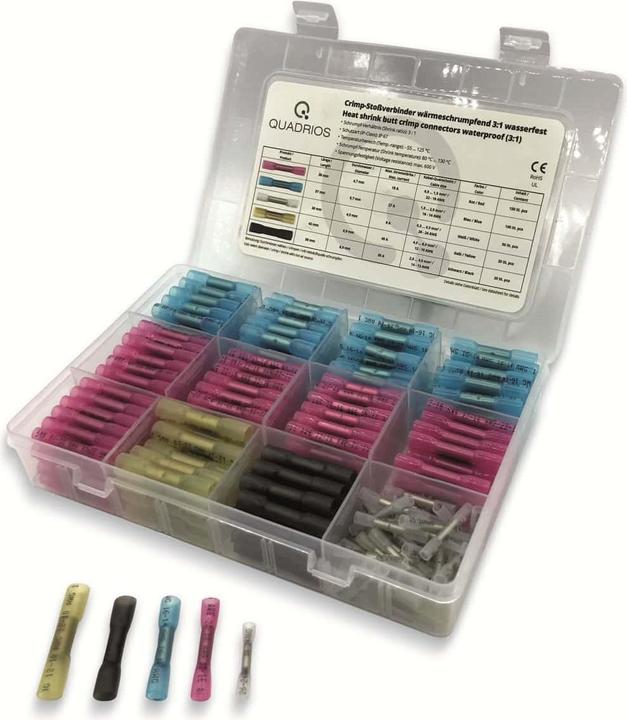 Immagine prodotto Quadrios Connettori di testa Assortimento di termoretraibili