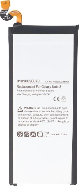 Actual product image AccuCell Battery Samsung Galaxy Note 8, SM-N9500