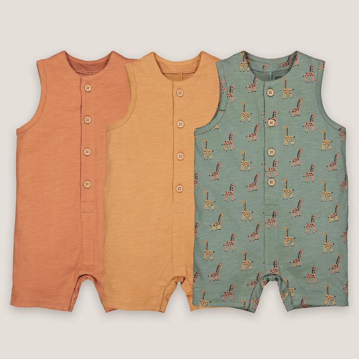 Produktbild La Redoute Collections 3er-Pack Kurzoveralls (86)