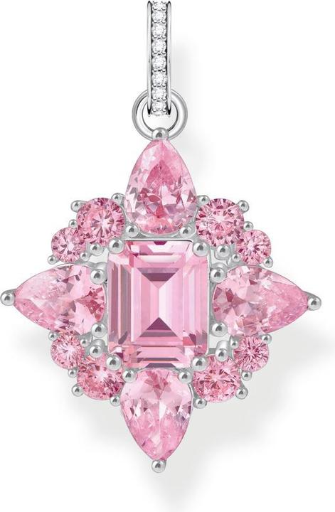 Immagine prodotto Thomas Sabo Ciondolo con pietre rosa in argento (Argento 925)
