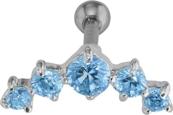 Aqua blue, Silver