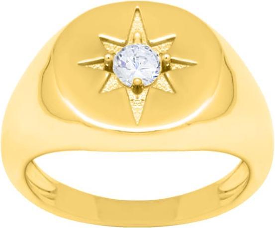 Image du produit Candy Anneau Aura, argent sterling 925, plaqué or (52, Argent 925)