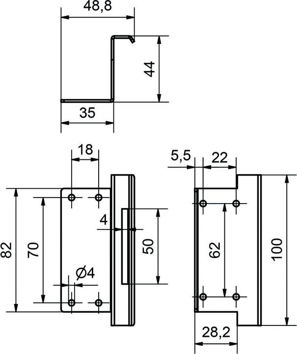 Actual product image Heusser Additional set for riser and electric fronts EI30