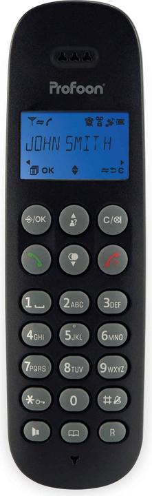 Produktbild Profoon DECT-Telefon mit 3 Mobilteilen, schwarz