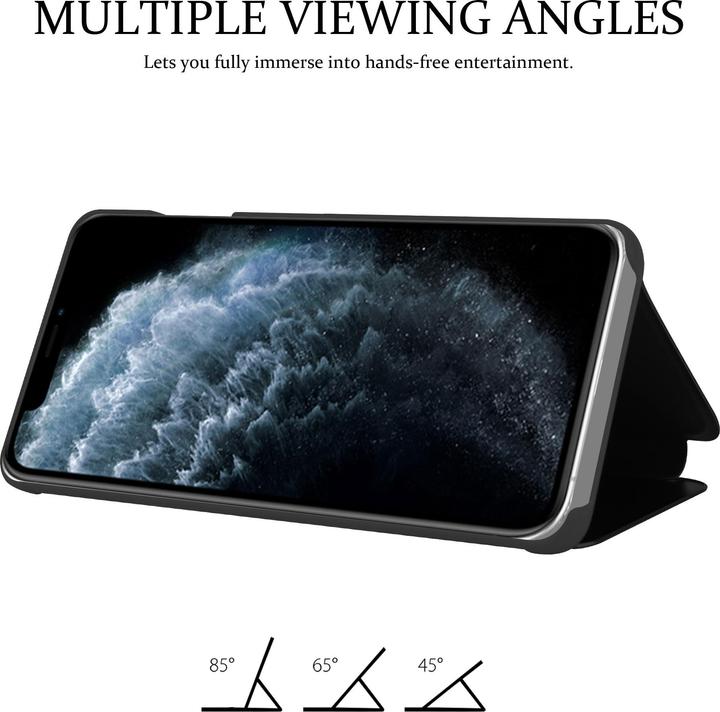 Actual product image Cadorabo Book Smart View Mirror Cover (Apple iPhone 11 Pro Max)